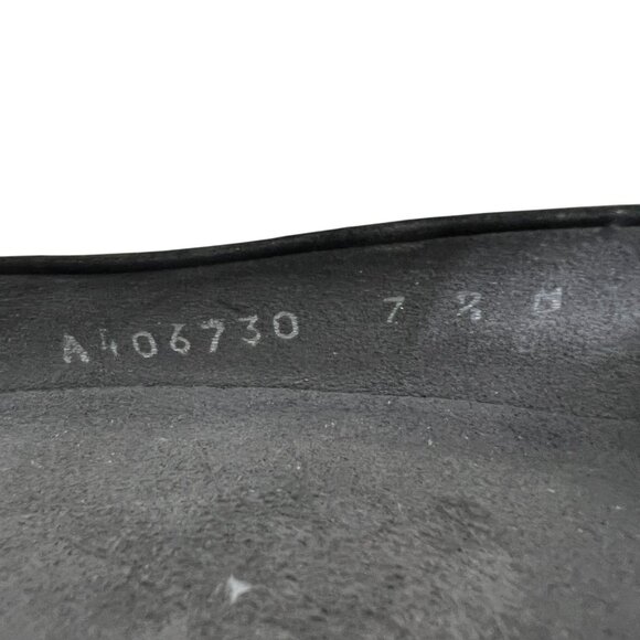 NWOT Stuart Weitzman Caring Black Suede Wedge Pump women's size 7.5 - Picture 7 of 11